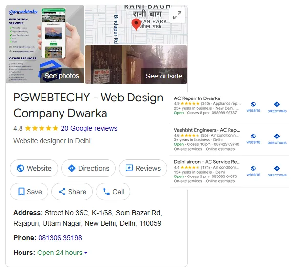 Google My Business GMB Listing Agency In Dwarka Delhi