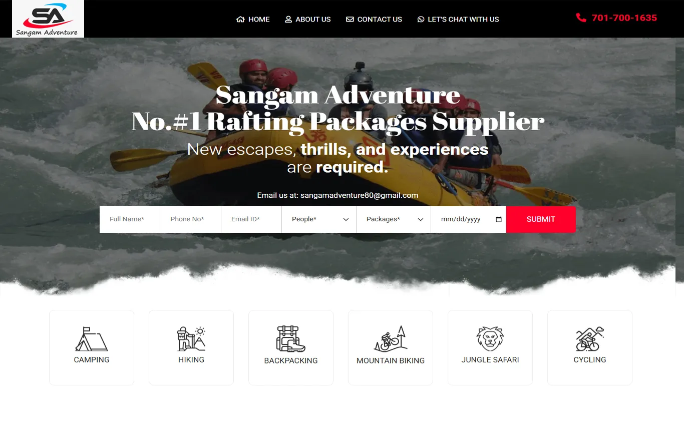 Sangam Adventure Rishikesh Rafting